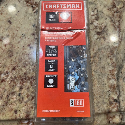 #ad CRAFTSMAN 18 in. 62 Link Replacement Gas Chainsaw Chain Model #CMXGZAM700117🪚 $15.00