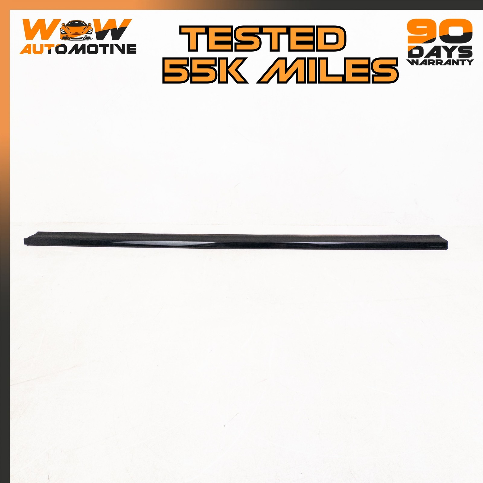 08-19 MASERATI GRANTURISMO FRONT LEFT OUTER GLASS SCRAPER GASKET BLACK OEM