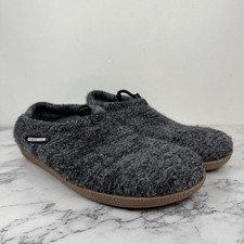 Giesswein Gray Wool Vent Slippers 42