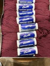 Vintage NOS 24 Skeins Bucilla Tapestry Wool Yarn 40yds ea Color 078 Rose