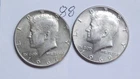 KENNEDY HALF DOLLARS,1967-P, 1969-D,  40% SILVER  , ---88