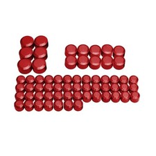 Motorcycle Bolt Covers Engine Toppers Head Bolt Caps Kit for Harley Touring 2...