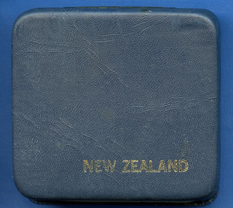 Moneda de prueba de 1 dólar Reina Isabel 1972 de Nueva Zelanda en estuche #20 OGP Foto 4 de 4