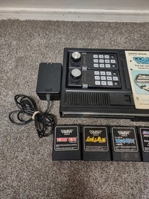 VINTAGE ColecoVision Console w/ 2 Controllers, Adapter, 5 Games Works