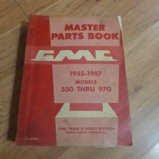 1955-1957 Gmc Trucks Dealer Master Parts Books Models 550 Thru 970 S T X Y