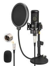 XLR Condenser Microphone with 26mm Large Diaphragm, Professional Cardioid Rec...