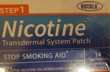 Votala Nicotine Patches, 14 Patches, 21mg Step 1 Stop Smoking Aids Patches