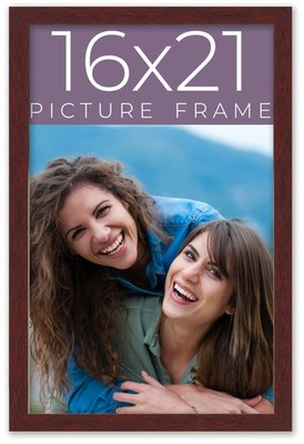 16x21 Frame Brown Solid Wood Picture Frame Width 0.75 Inches | Interior Frame De