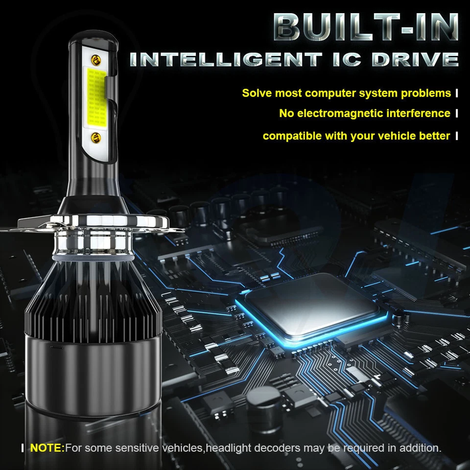 Faros LED de 7 pulgadas faros izquierda y derecha para Jeep Wrangler TJ YJ CJ5 CJ7 Foto 4 de 4