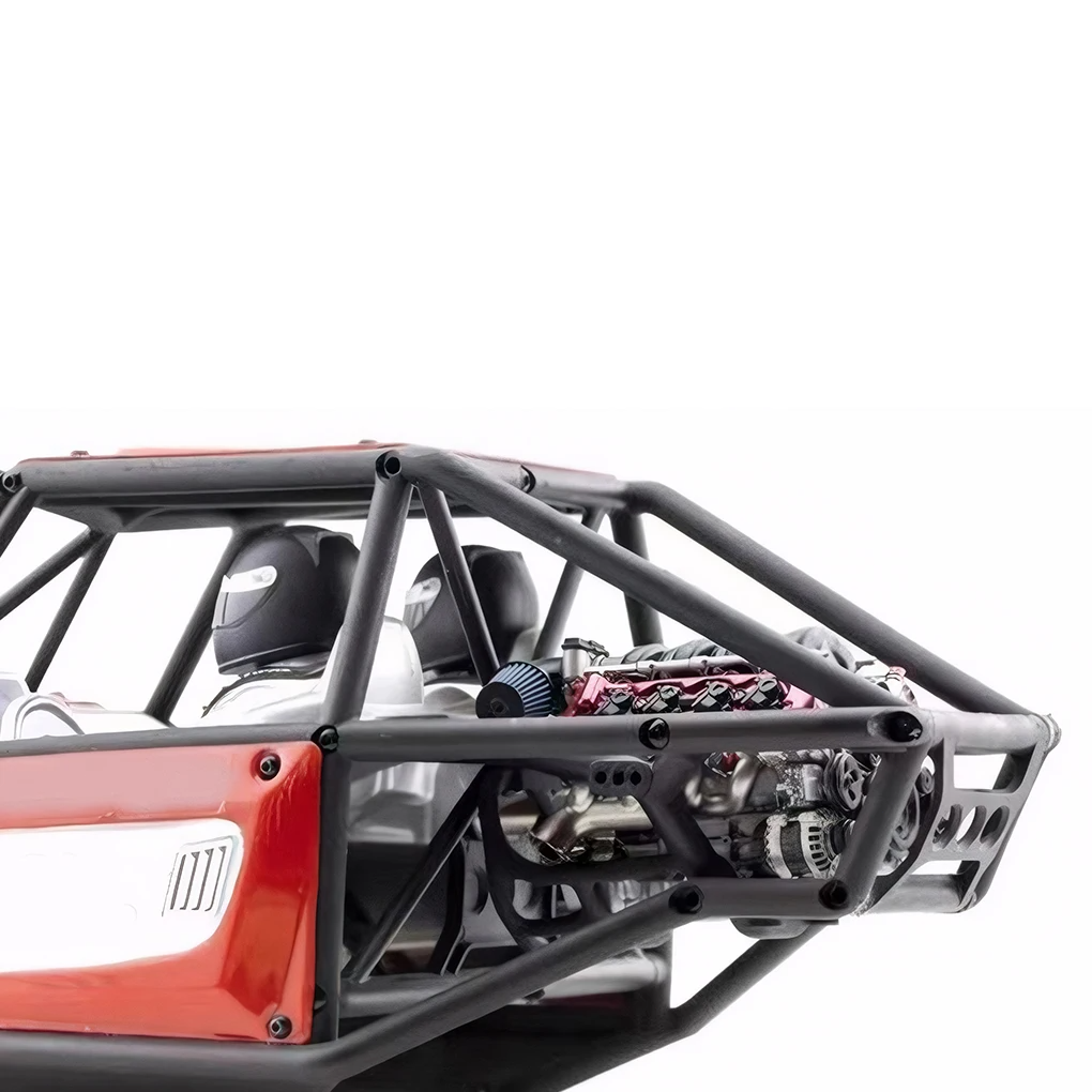 V8-motor verbrandingsmotormodel voor AX90104 SCX10II Capra VS4-10 Pro/Ultra- modelauto, MAD DIY-assemblagemotor RC-simulatie dynamische motor - KIT-versie