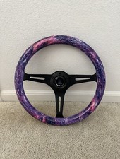 350mm Deep Dish Steering Wheel - Fit 6 Hole Hub Like Vertex Nardi Nrg Grip
