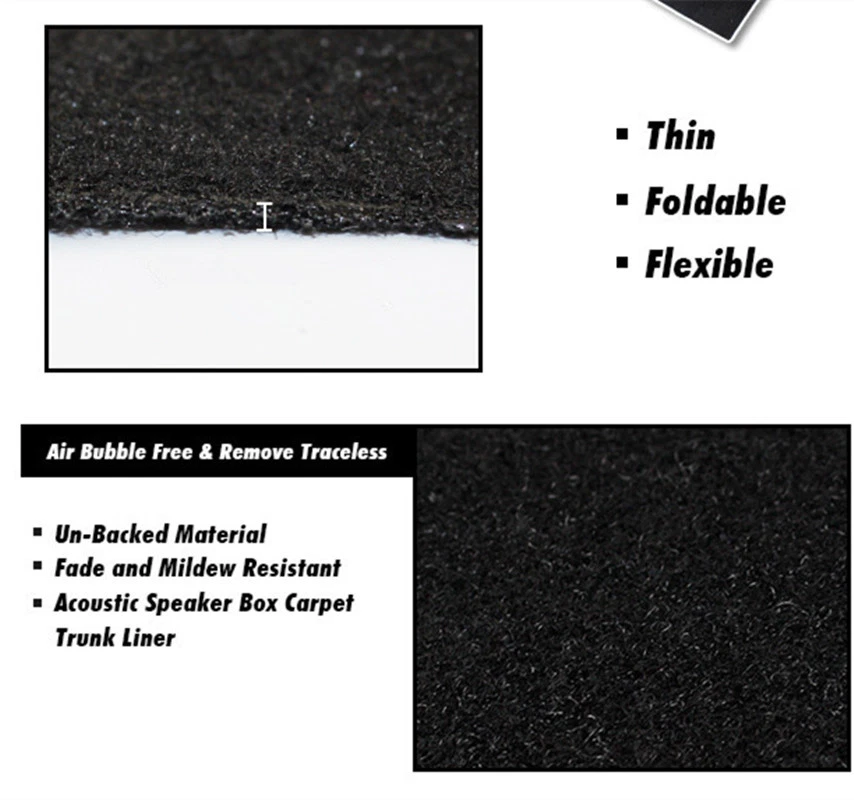 Forro de tapete de piso off-road preto 40"*79" solução tingida polipropileno carro - Imagem 4 de 4