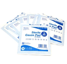 10 Pcs Dynarex Sterile Gauze Pads 4 X 4 12 Ply Single Wound Care Refill Supplies