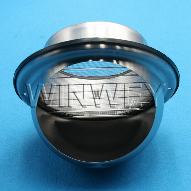 100 125 150mm Stainless Steel Wall Air Vent Metal Cover Outlet Exhaust