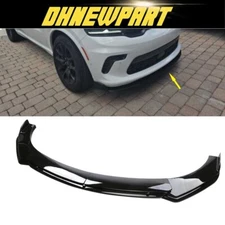For Dodge Durango SRT GT Glossy Black Front Bumper Lip Splitter Body Kit Spoiler