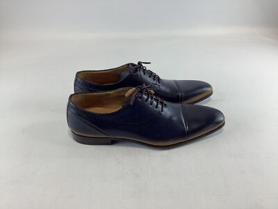 Mens Mezlan Navy Blue Leather Oxford Dress Shoes 12 NWOB | eBay