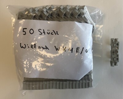 50 Pieces Wieland Double Deck Terminals/WK4E/U/New Without Original Packaging