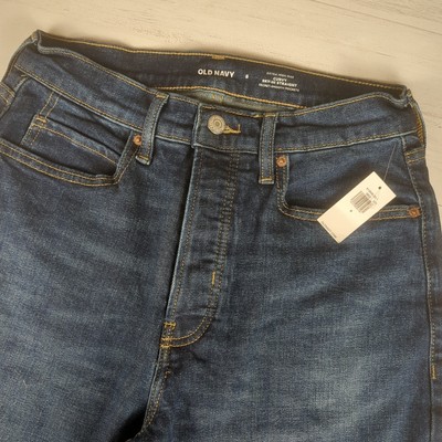 Old Navy Extra High Rise Sky-Hi Straight Jeans Women s Size 8 Button Fly