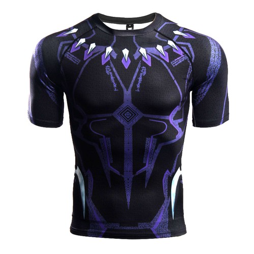 Avengers: Infinity War Black Panther T shirt Tee sport Fitness daily Cosplay - Picture 3 of 9