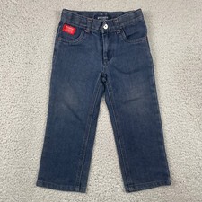 Rocawear Boys Toddler 3T Dark Wash Denim Jeans Adjustable Street Casual Skate
