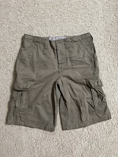 Mens Belted Cargo Shorts Large 32
