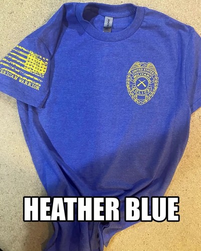 Military Police Tshirt with badge , Flag Military also available in 3, 4 5X 419 - Picture 3 of 15