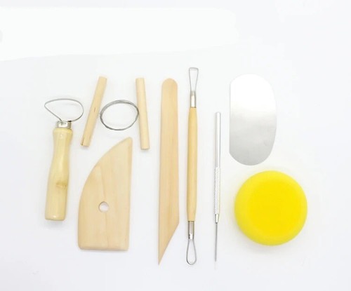 8 Pack Clay Pottery Tool Kit for Ceramics, Wax Carving, Sculpting, Molding . - Picture 4 of 5