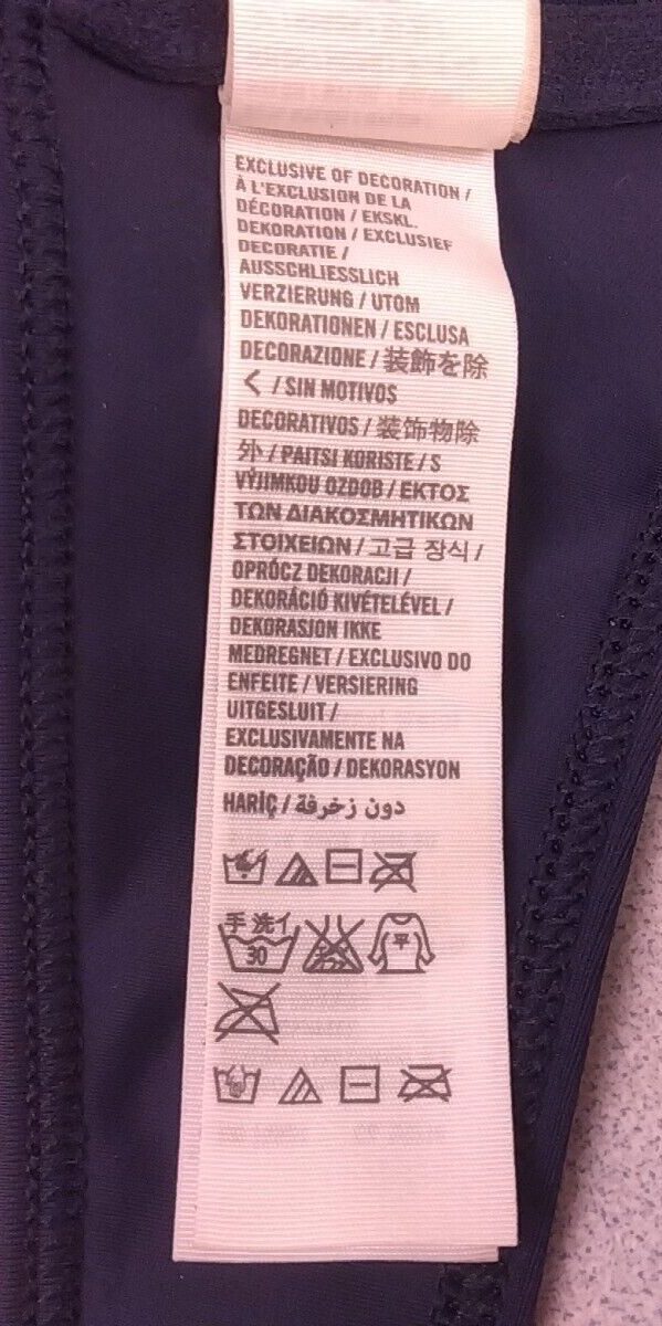 Hollister RN 75654 Blue Push Up Halter Tie Underwired Swim Top