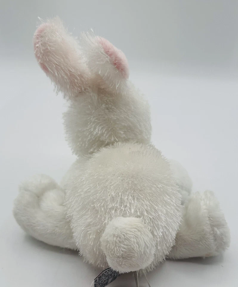 Ganz Webkins Lil Kinz White Bunny Rabbit 7" Pink Ears Easter No Code HS078 - Image 4 of 4