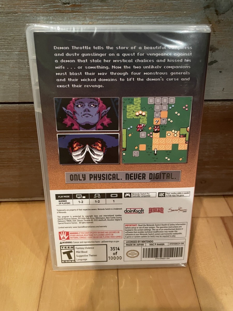 DEMON THROTTLE パッケージ版 限定版 スイッチ Switch Amazon.com: Demon Throttle - Collectors Edition (Special