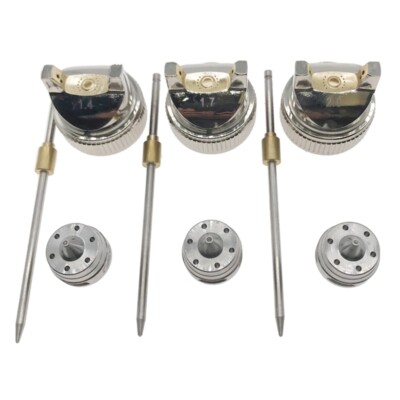 3pcs/set Air Spray Gun Nozzle Replace Pneumatic Manual Spray Paint Gun