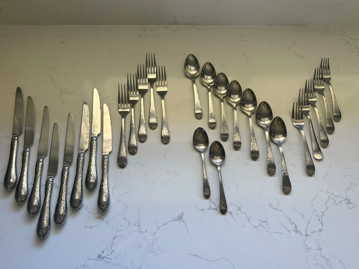 Reed Barton Stainless Steel Flatware Replacements Hammered