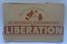 France Liberation Photo Postcard Book of 20 Complete Vintage Booklet  Unused 
