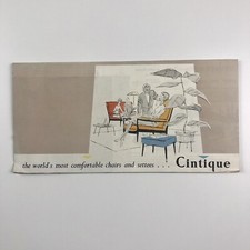 Cintique. The world’s most comfortable chairs and settees… mid century brochure
