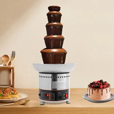 5 Tiers Electric Chocolate Fountain Melting Fountain Machine Chocolate Machine