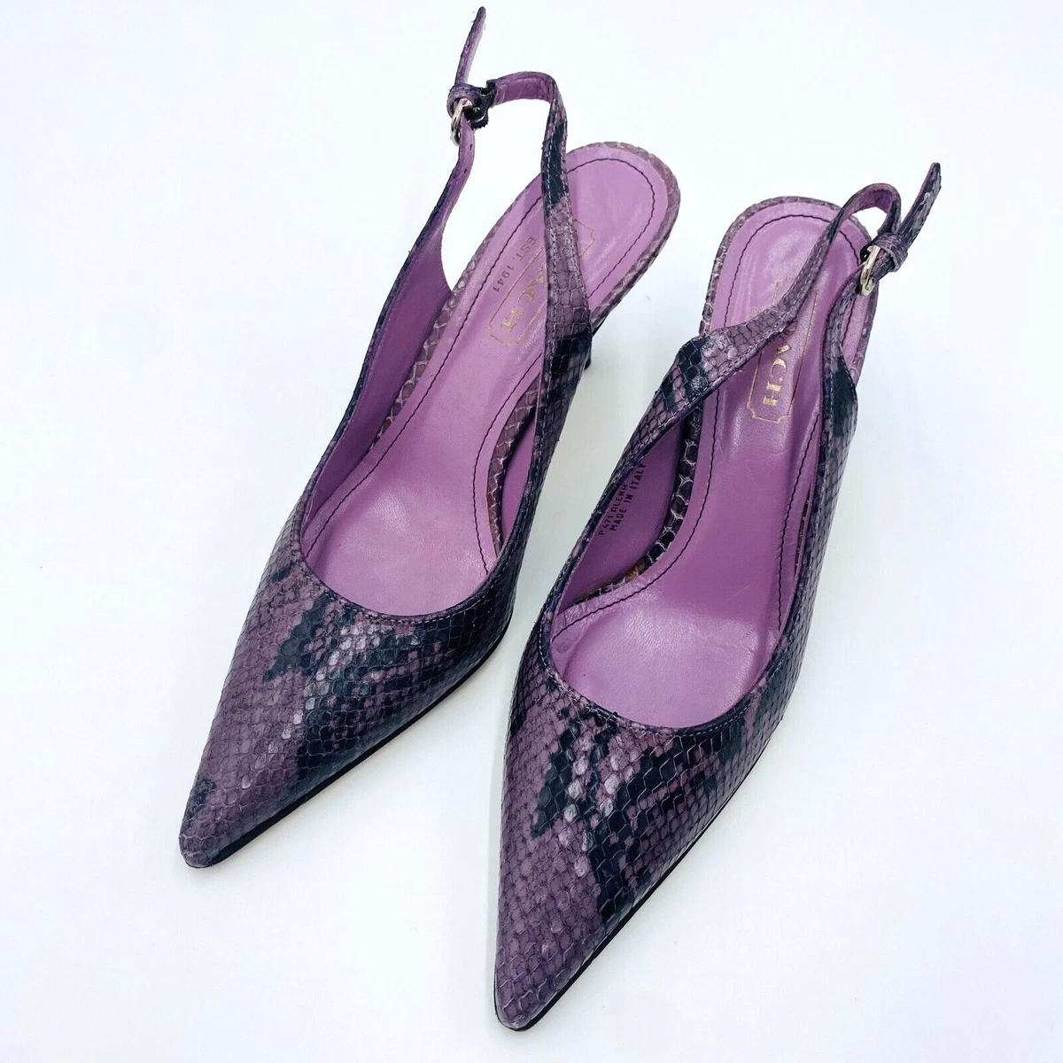 Purple slingback hotsell
