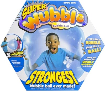 Wubble the Amazing Tear Resistant Super Bubble Ball Boing Blue
