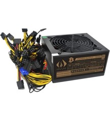 HVVH High Power 24 Pin Miner/PC GPU ATX Fully Modular 1600W Power Supply Supp...