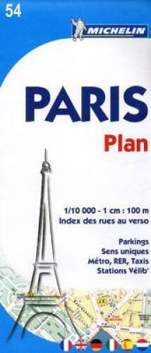 Michelin Paris Plan Street Map No. 54 (Maps/City (Michelin)) - Map ...
