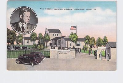 PPC Postcard OK Oklahoma Claremore Will Rogers Memorial Museum