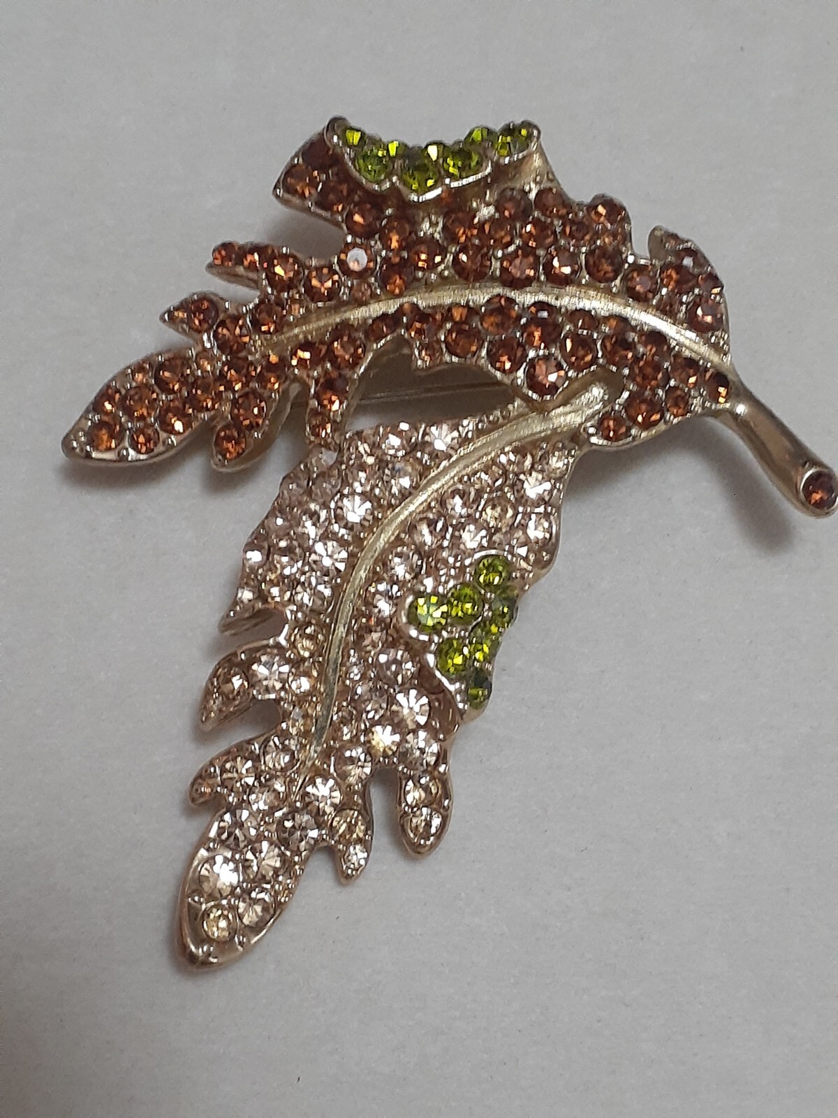Vintage Kenneth J. Lane KJL Large Peridot Topaz R… - image 9