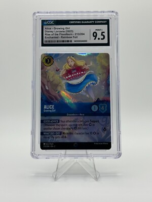 Disney Lorcana Alice Growing Girl Enchanted 213 CGC 9.5