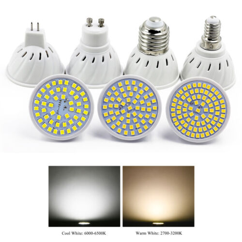 10 pièces ampoule LED E14 GU10 MR16 E27 5 W 8 W 10 W rétroéclairage lampe 220V 2835 projecteur - Photo 1/16