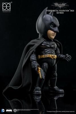 【HEROCROSS】新品 ダークナイトバットマン ハイブリッドメタルフィギュア HEROCROSS The Dark Knight Batman Hybrid Metal Figure With Lighting