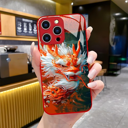 NEW! Chinese Dragon Phone Case New Year Glass Cover for Iphone12/13/15/14 - Picture 8 of 27
