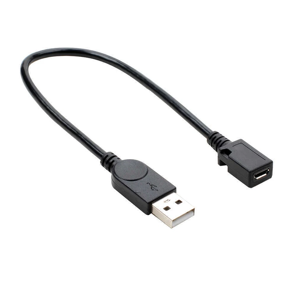 A Male to Micro USB Female Connector Converter Adapter Cable Lead 0.25m USB 2.0 - Image 2 of 4