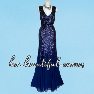 QUIZ SHIMMERING SEQUINS WEDDING OCCASION PARTY DRESS SIZE 18 new with tags