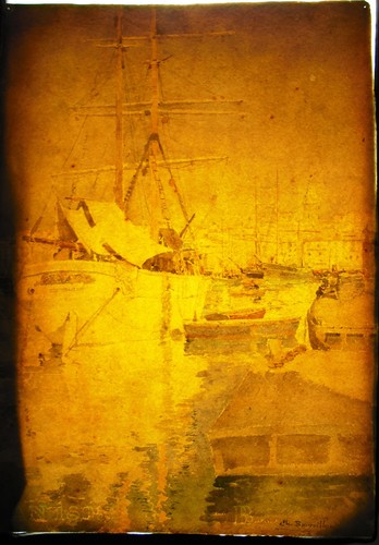 Charles BOURILLON aquarelle vieux grééments dans le port de Marseille Provence - Imagen 2 de 8