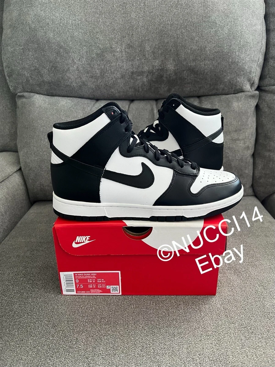 Nike Dunk High Retro Panda White Black Size 9 Womens Receipt DD1869-103