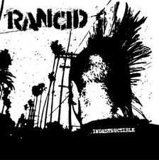 Rancid Indestructible Patch / Aufnäher NEU weiss Punk Punkrock Oi Skinhead 